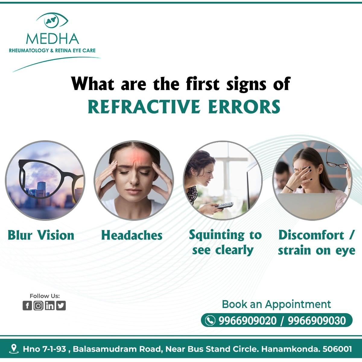 First signs of REFRACTIVE ERRORS...