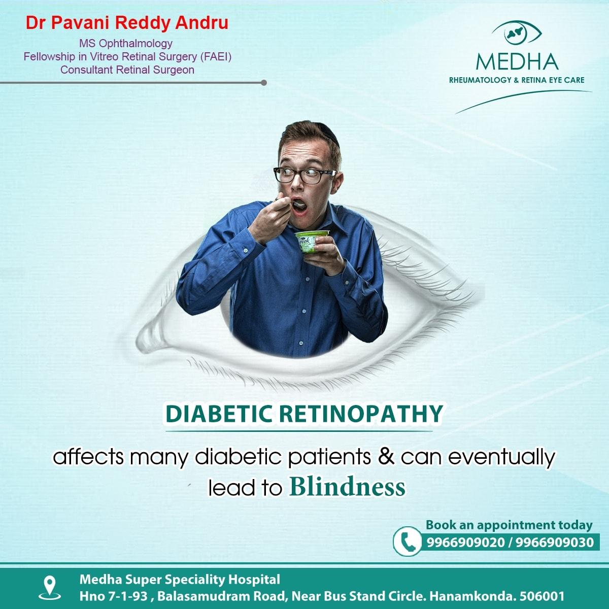 People with Diabetes can have an Eye Disease called Diabetic Retinopathy