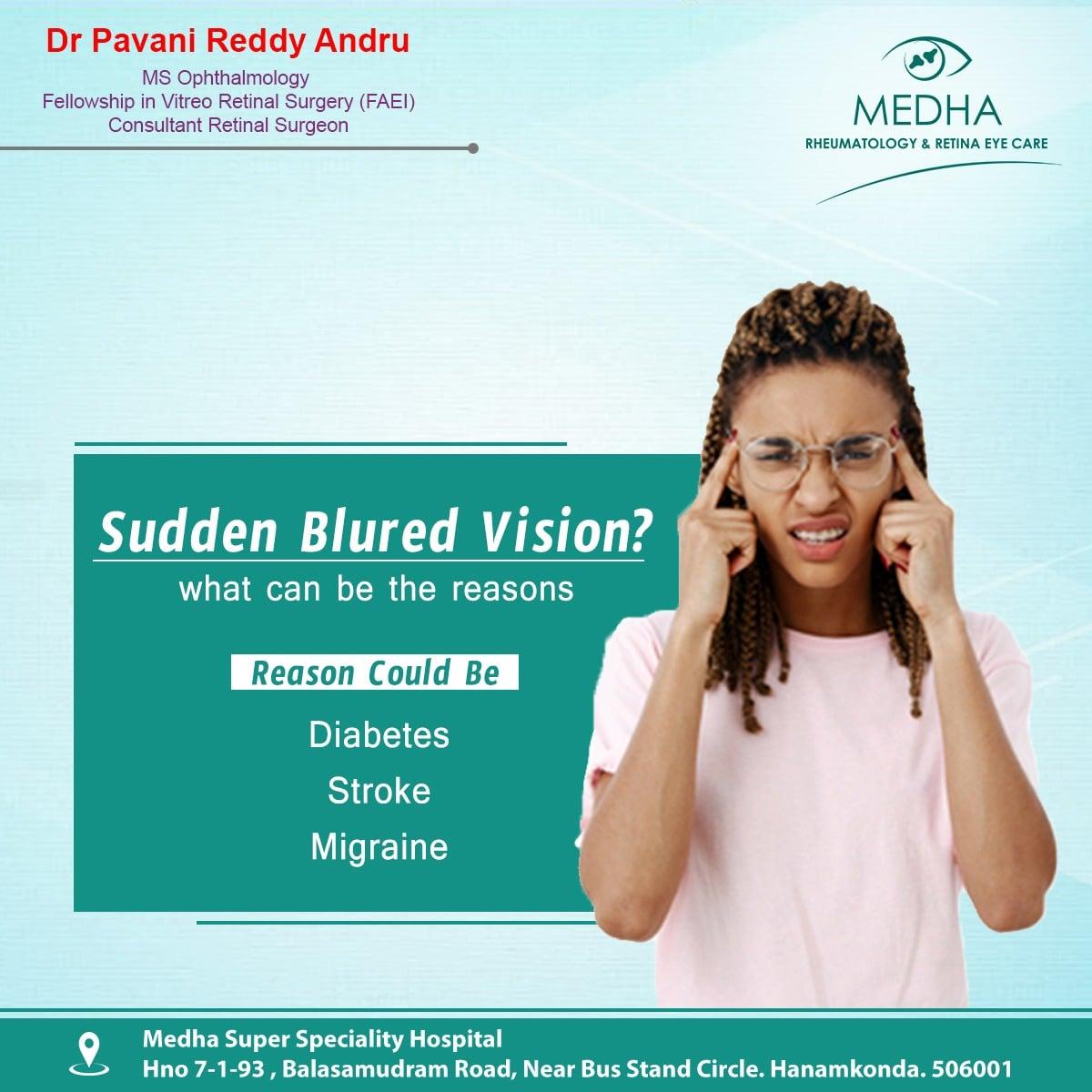 Reasons for sudden blurred vision