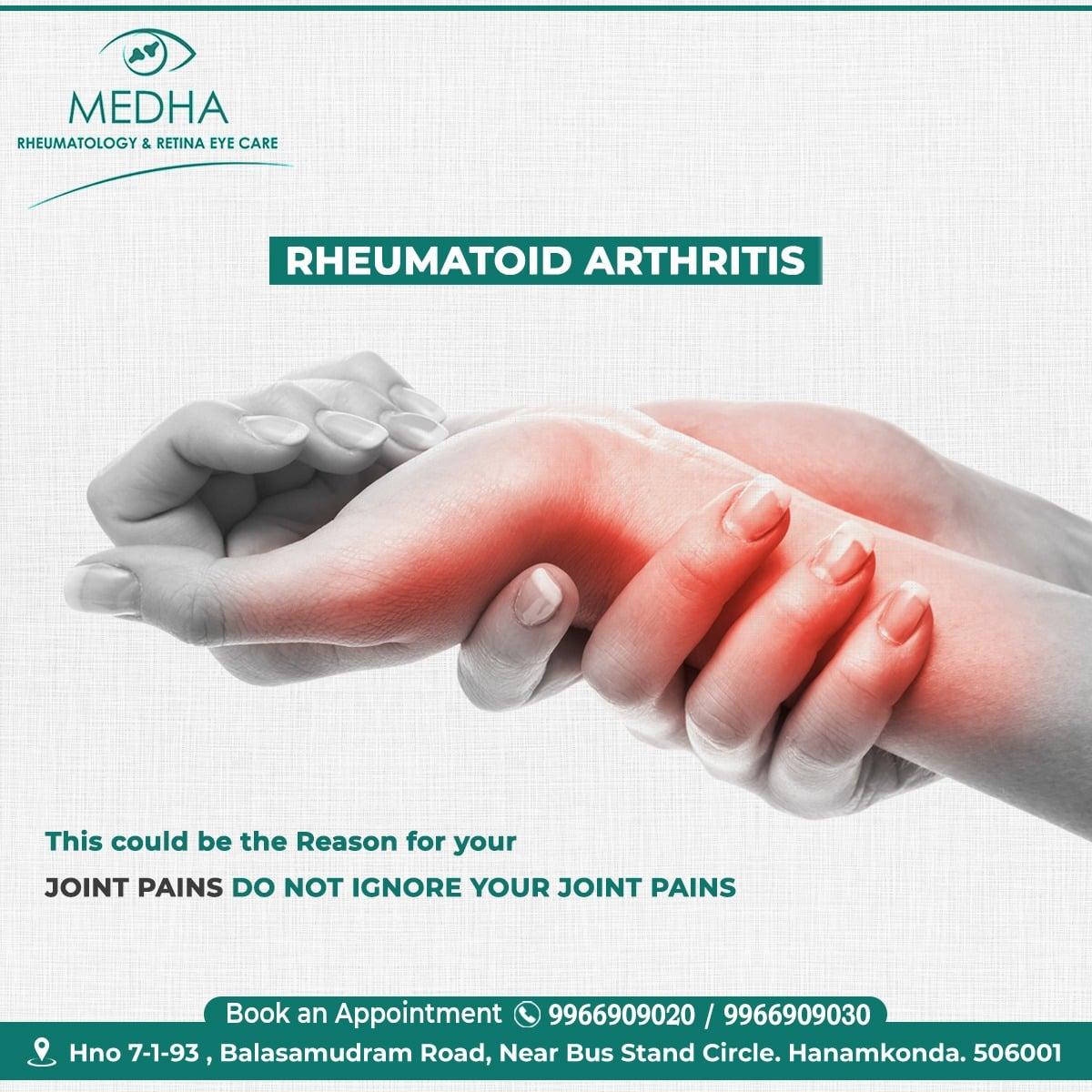Don’t ignore you’re joint pains! It could lead to Rheumatoid Arthritis.