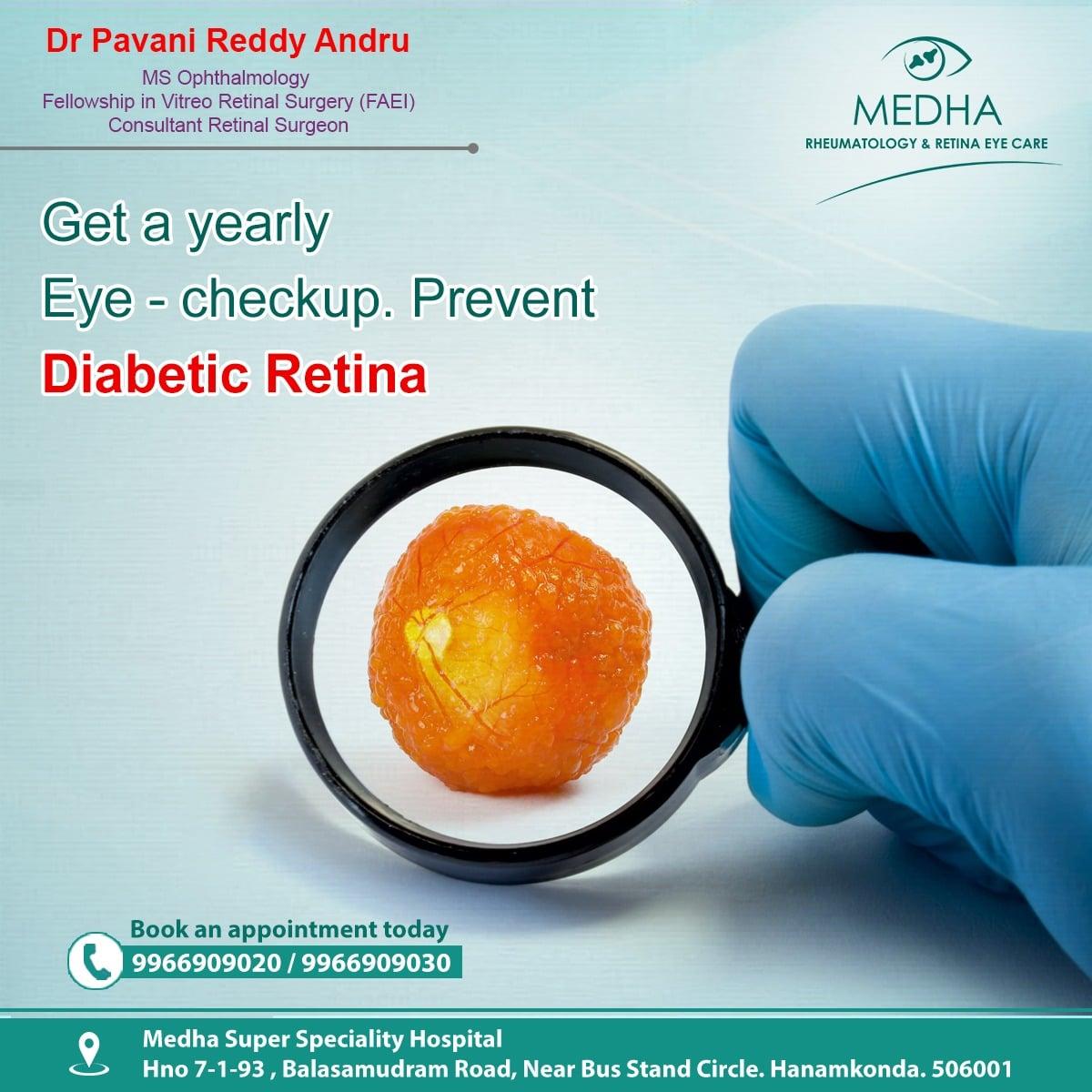 Get Yearly Checkup, Prevent DIABETIC RETINA