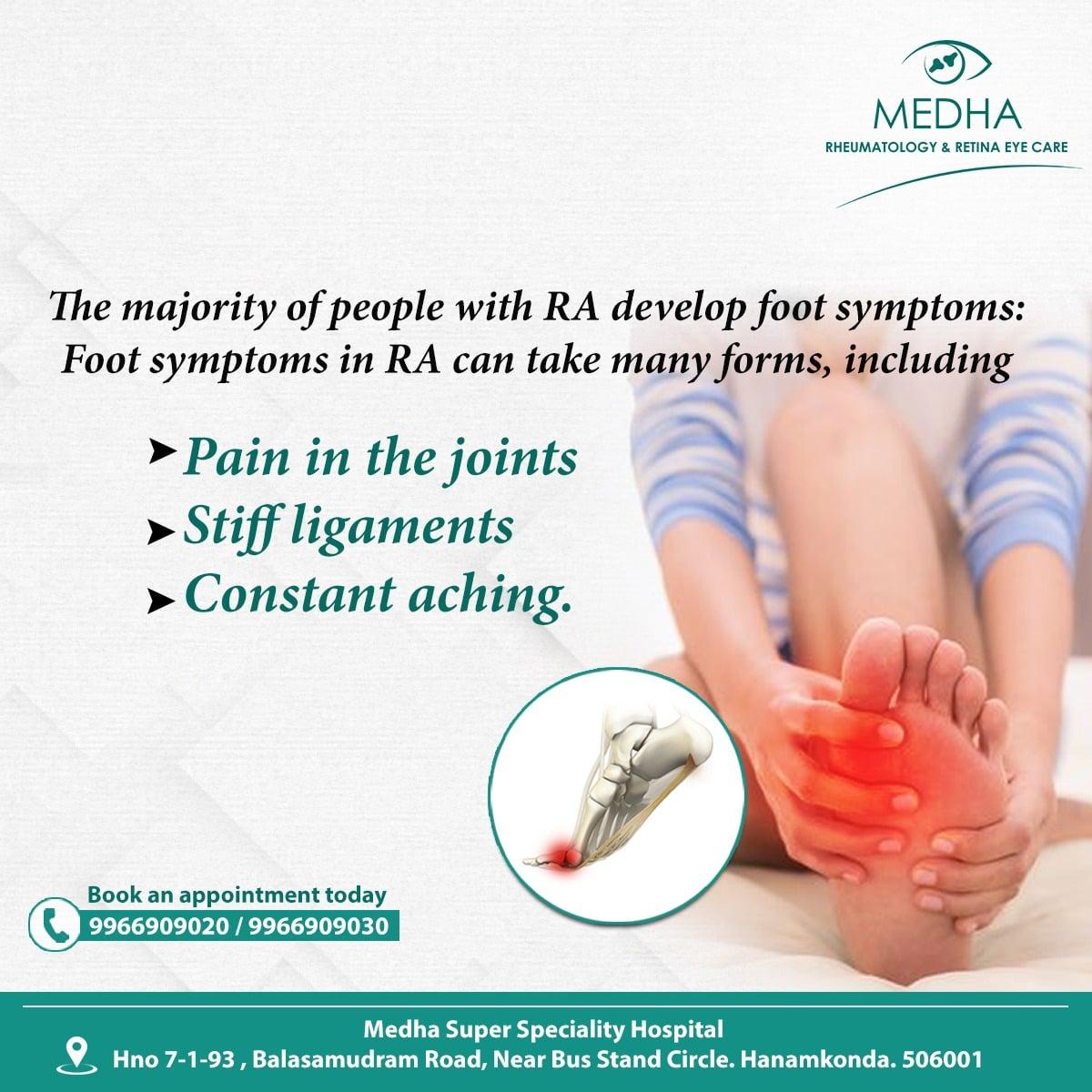 foot inflammation and pain is an early symptom for many people....