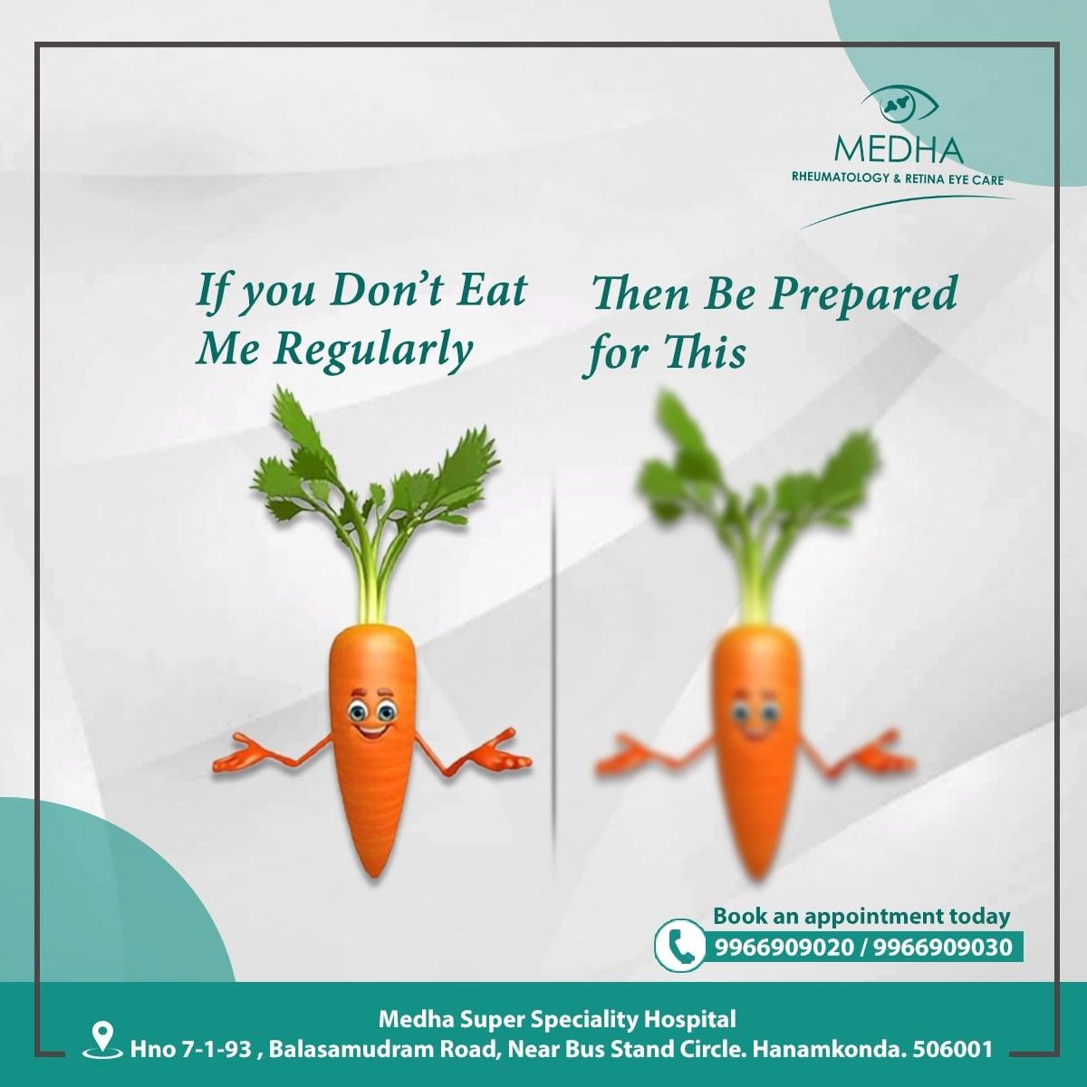 Eat Carrot Regularly To Keep Your EYE VISION Clear.....