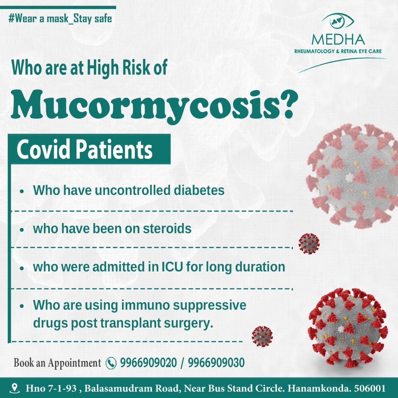 Who are at high risk of mucormycosis?